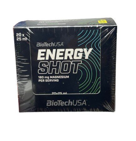 Boîte de shots énergétiques BioTechUSA.