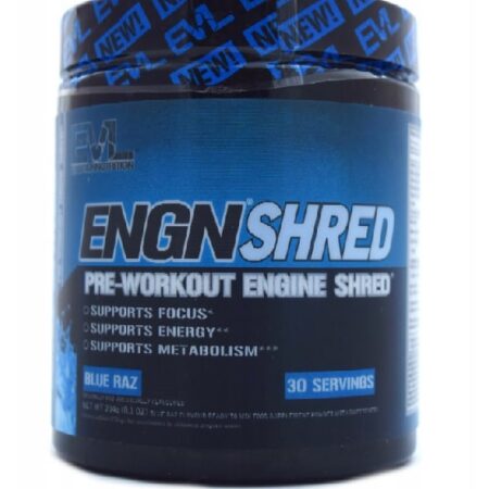 Pot de supplément pré-entraînement ENGN Shred Blue Raz.