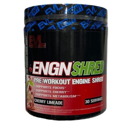 Pot de pré-workout ENGN Shred cerise.