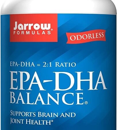 Bouteille de complément alimentaire EPA-DHA Balance.