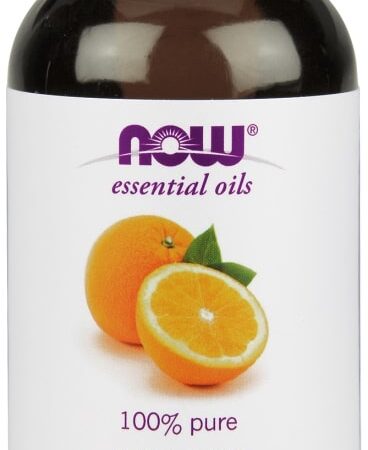 Bouteille d'huile essentielle d'orange pure.
