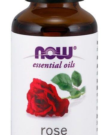 Huile essentielle de rose en flacon