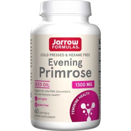 Huile d'onagre Jarrow Formulas 1300mg, complément alimentaire.