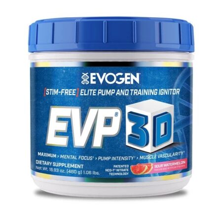 Pot de complément alimentaire Evogen EVP 3D, pastèque.
