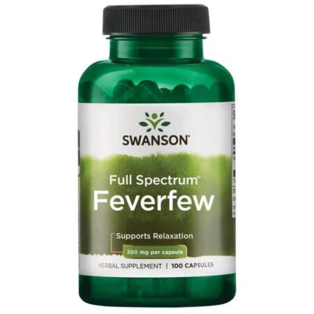 Flacon Swanson Feverfew, complément relaxant.