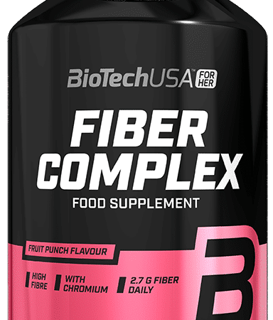 Supplément alimentaire Fiber Complex, saveur fruit punch.