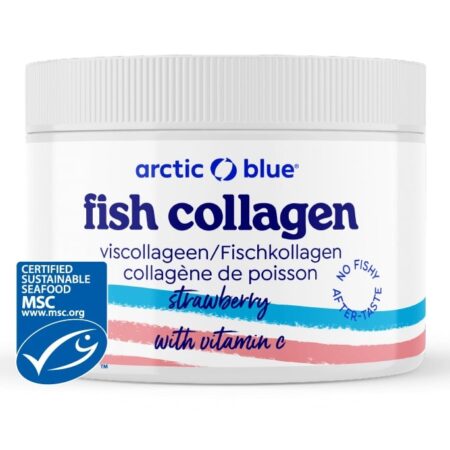 Fish Collagen with Vitamin C, Strawberry - 150 grams