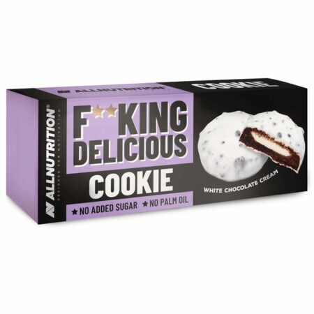 Fitking Delicious Cookie, White Choco Cream - 128 grams