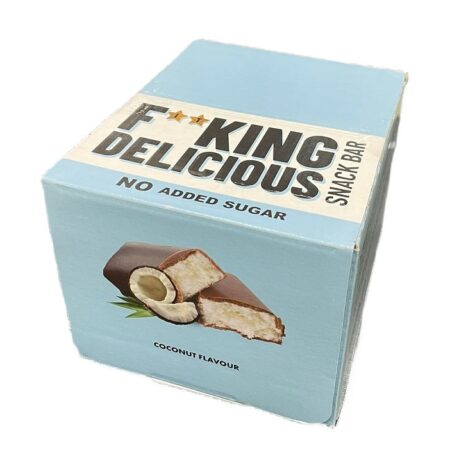 Barre snack goût coco sans sucre ajouté.