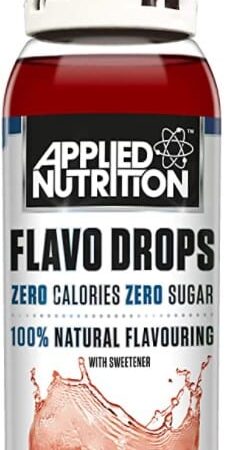 Flacon arôme fraise Applied Nutrition sans sucre.