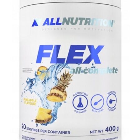 Pot de complément alimentaire FLEX à la saveur ananas.