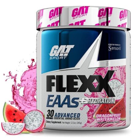 Complément alimentaire GAT Flexx EAAs dragonfruit pastèque.