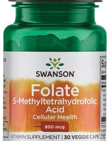 Supplément de folate Swanson pour la santé cellulaire.