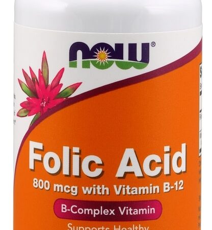 Folic Acid with Vitamin B12, 800mcg - 250 tablets