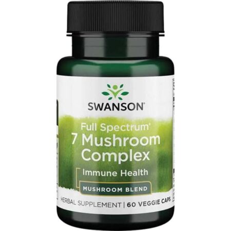 Complément alimentaire Swanson 7 champignons pour l'immunité.