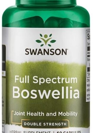 Complément alimentaire Swanson Boswellia pour articulations.