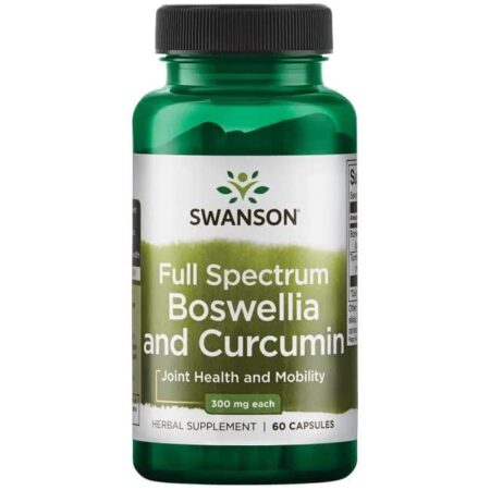 Flacon Swanson Boswellia et Curcumin.