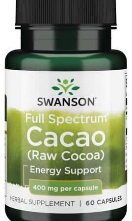 Flacon complément SWANSON Cacao, 60 capsules.