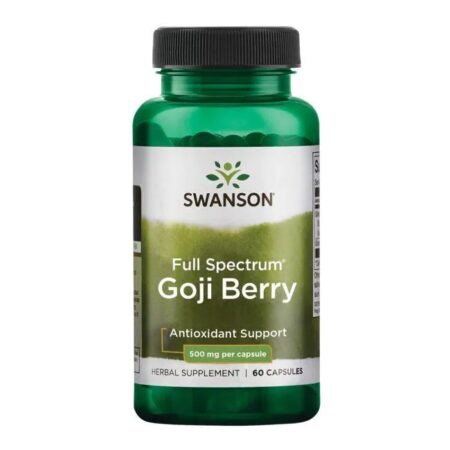 Flacon Swanson Goji Berry, complément antioxydant.
