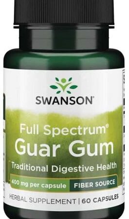 Bouteille de supplément Guar Gum Swanson.