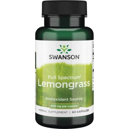 Flacon capsules citronnelle Swanson, complément antioxydant.
