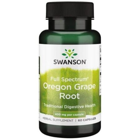 Flacon de complément alimentaire racine d'Oregon Swanson.