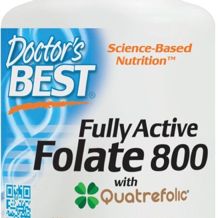 Supplément de folate végétalien Doctor's Best.