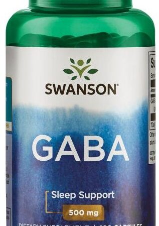 Flacon Swanson GABA, complément alimentaire.