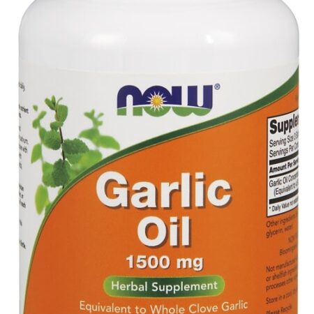 Flacon de complément d'huile d'ail, 250 capsules.