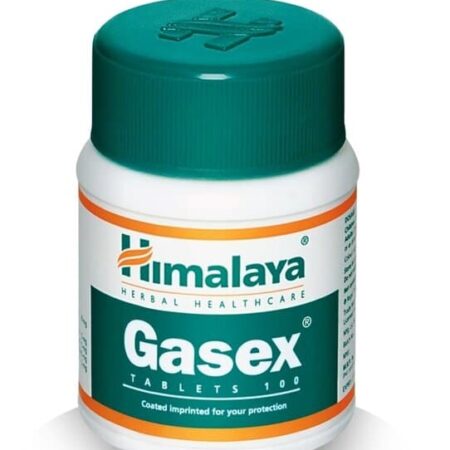 Flacon Gasex Himalaya, complément digestif herbal.