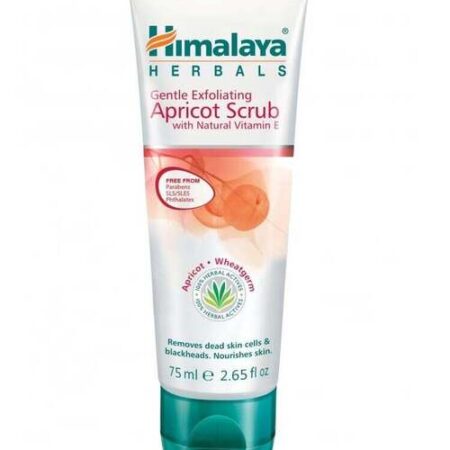 Tube gommage abricot Himalaya Herbals exfoliant.