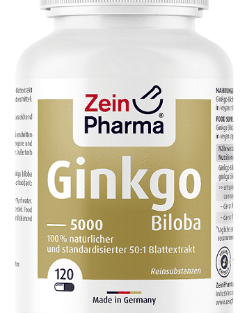 Flacon de compléments Ginkgo Biloba ZeinPharma.