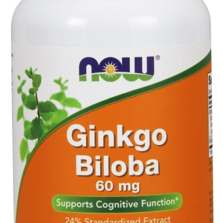 Bouteille de complément alimentaire Ginkgo Biloba.