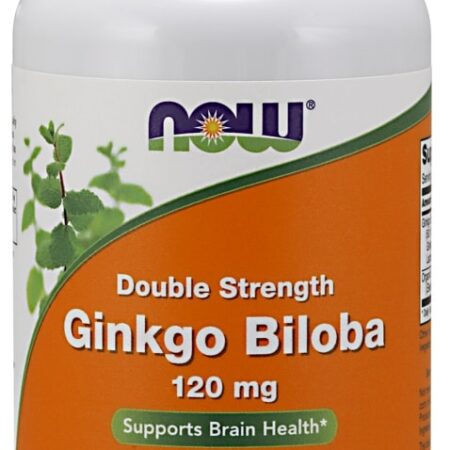 Flacon Ginkgo Biloba double puissance, complément végétarien.