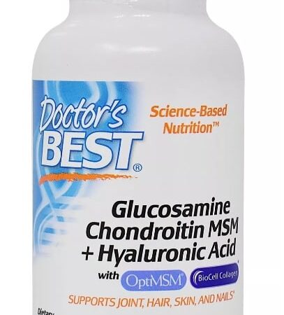 Flacon Doctor's Best Glucosamine Chondroitin MSM, 150 capsules.