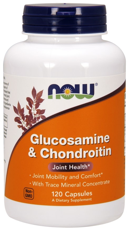 Flacon de glucosamine et chondroïtine, supplément alimentaire.
