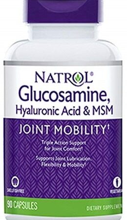Bouteille Natrol Glucosamine pour la mobilité articulaire.