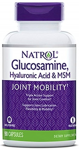Bouteille Natrol Glucosamine pour la mobilité articulaire.