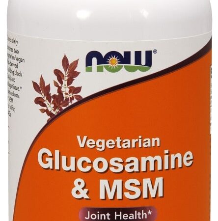 Flacon de glucosamine végétarienne et MSM.