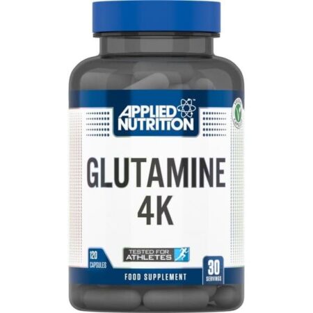 Pot de complément Glutamine 4K Applied Nutrition.
