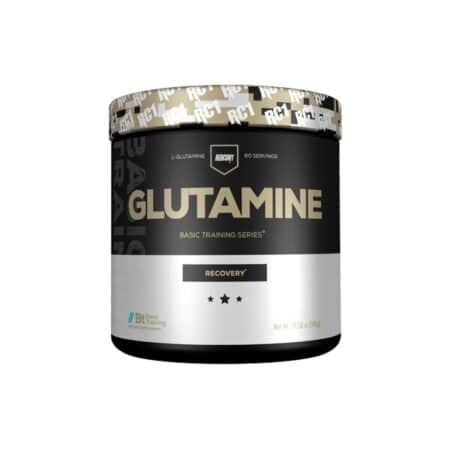 Pot de glutamine pour la récupération musculaire.