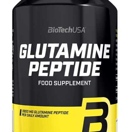 Pot de complément alimentaire glutamine peptide, BioTechUSA.