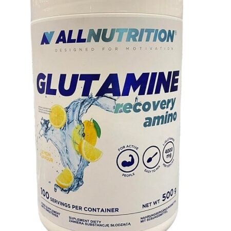 Pot de complément alimentaire Glutamine Allnutrition.