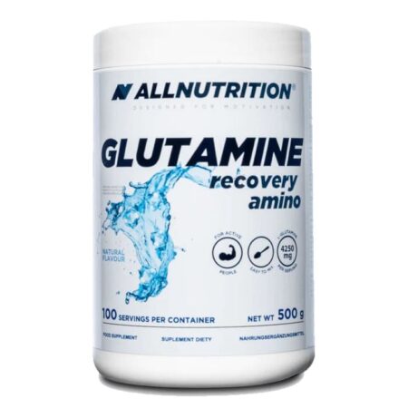 Pot de glutamine pour récupération musculaire, 500 g.