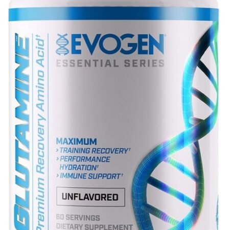 Pot de glutamine Evogen, complément alimentaire.