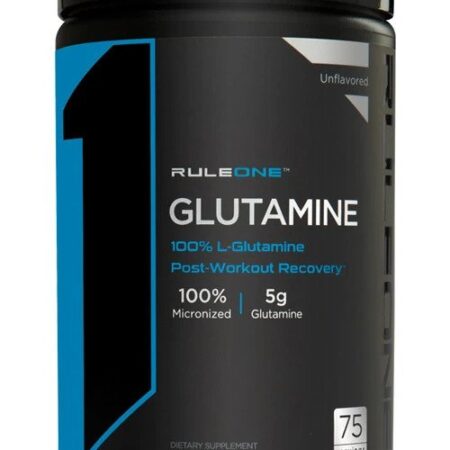 Pot de complément alimentaire Glutamine pour récupération.