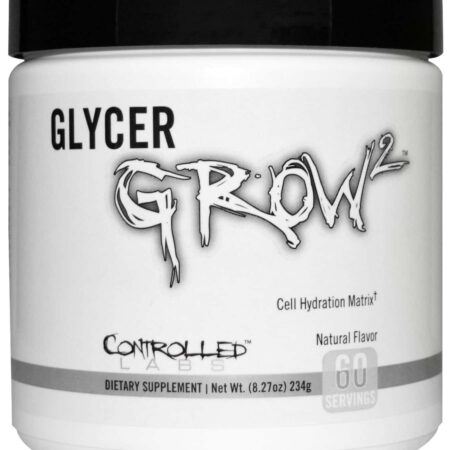 Pot de complément alimentaire GlycerGrow, hydratation cellulaire.