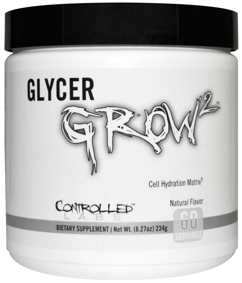 Pot de complément alimentaire GlycerGrow, hydratation cellulaire.