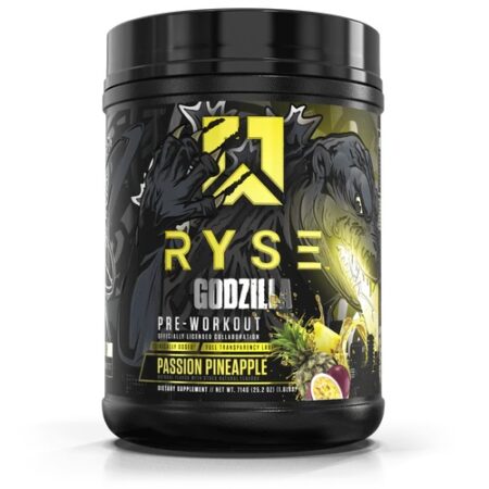 Pot de complément pré-entraînement RYSE Godzilla, ananas passion.