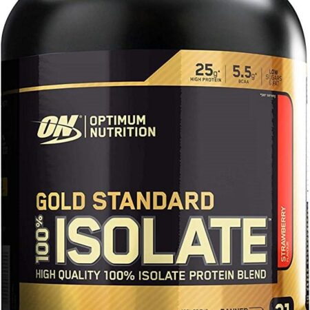 Pot de whey isolate protéine, nutrition sportive.